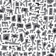 robots - seamless vector background