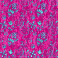 Ornamental abstract floral elements
