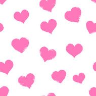 Vector Seamless Hearts Pattern Background N18