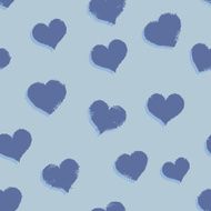 Vector Seamless Hearts Pattern Background N19