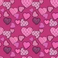 Seamless pattern with hearts N19