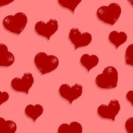 Vector Seamless Hearts Pattern Background N20