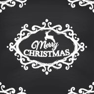 Merry Christmas on blackboard background N5