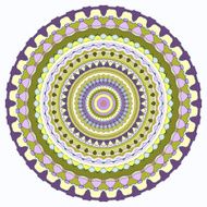 bright colored hand-drawing ornamental lace abstract vector background