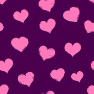 Vector Seamless Hearts Pattern Background N21