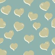Vector Seamless Hearts Pattern Background N22
