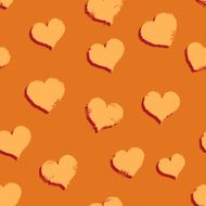 Vector Seamless Hearts Pattern Background N26