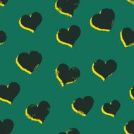 Vector Seamless Hearts Pattern Background N27