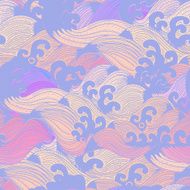 Seamless abstract pattern waves background N7