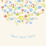Floral card N4