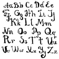hand drawn abc
