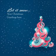 backdrop with shiny christmas tree
