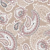 Turkish cucumber seamless pattern beige style