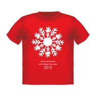 T-shirt snowflake vector isolated clothing white clothes casual N2