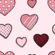 Seamless pattern with hearts N25