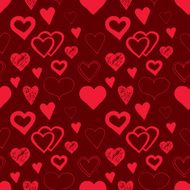 Seamless pattern with hearts N26
