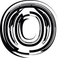 Abstract Letter o