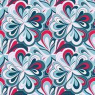 Vector doodle hand drawn seamless floral pattern N3