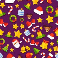 NYChristmasPatternVectorFlatBackground08
