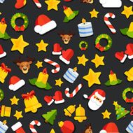 NYChristmasPatternVectorFlatBackground06