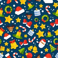 NYChristmasPatternVectorFlatBackground04