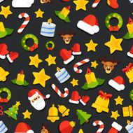 NYChristmasPatternVectorFlatBackground01
