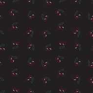 Vector cherry seamless pattern Food background N2
