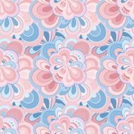 Vector doodle hand drawn seamless floral pattern N9