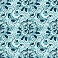 Vector doodle hand drawn seamless floral pattern N10