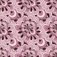 Vector doodle hand drawn seamless floral pattern N11