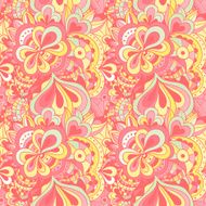 Vector doodle hand drawn seamless floral pattern N16