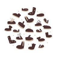 Season shoes collection sketch for your design