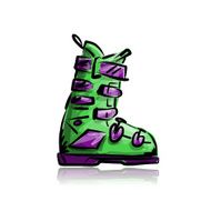 Ski boots sketch for your design
