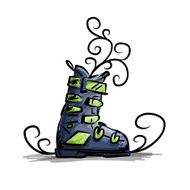 Ski boots sketch for your design N4
