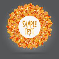 round ornamental frame vector illustration