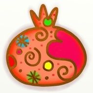 Pomegranate Paint Doodle