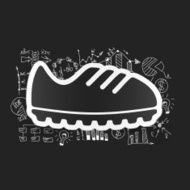 Drawing business formulas sneakers