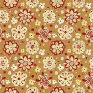 Doodle flowers seamless pattern N7