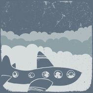 Airplane in sky