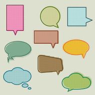Set of speech bubbles N2