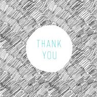 Thank You Hand Drawn Card