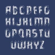 White handwritten lowercase letters vector brush typescript