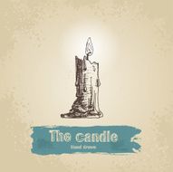 Hand drawn candle N2