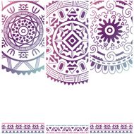 Set of banners with ethnic decorative ornament N2