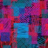 Hand drawn lines textures grunge style seamless pattern vector