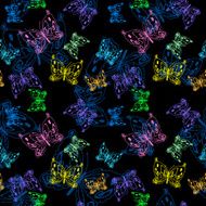 Butterflies Seamless Pattern