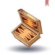 backgammon hand drawn vector illustration