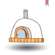 fireplace icon vector illustration N3