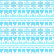 Christmas seamless boarders pattern