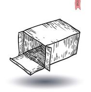 boxes collection doodles set vector illustration N4